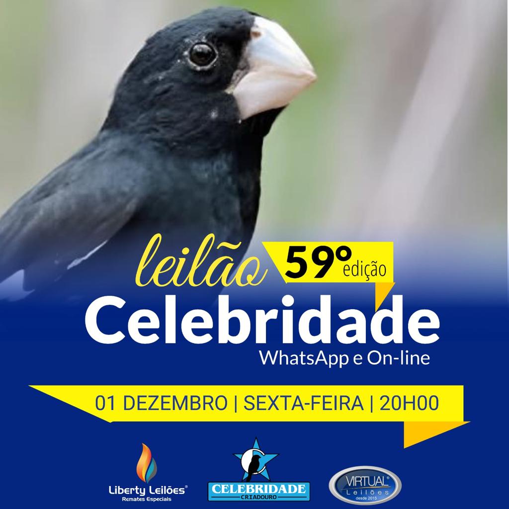 59º Edição - Leilão Criadouro Celebridade - Via WhatsApp.