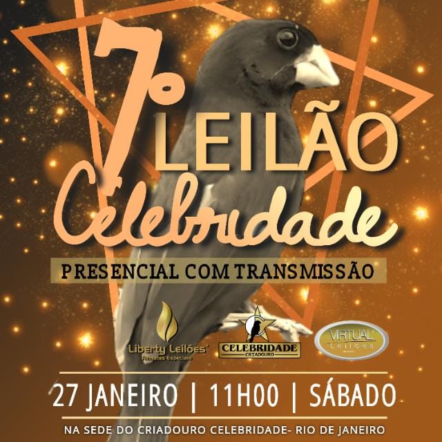 7º Leilão PRESENCIAL Criadouro Celebridade