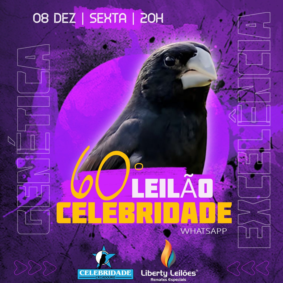 60º Edição - Leilão Criadouro Celebridade - Via WhatsApp.